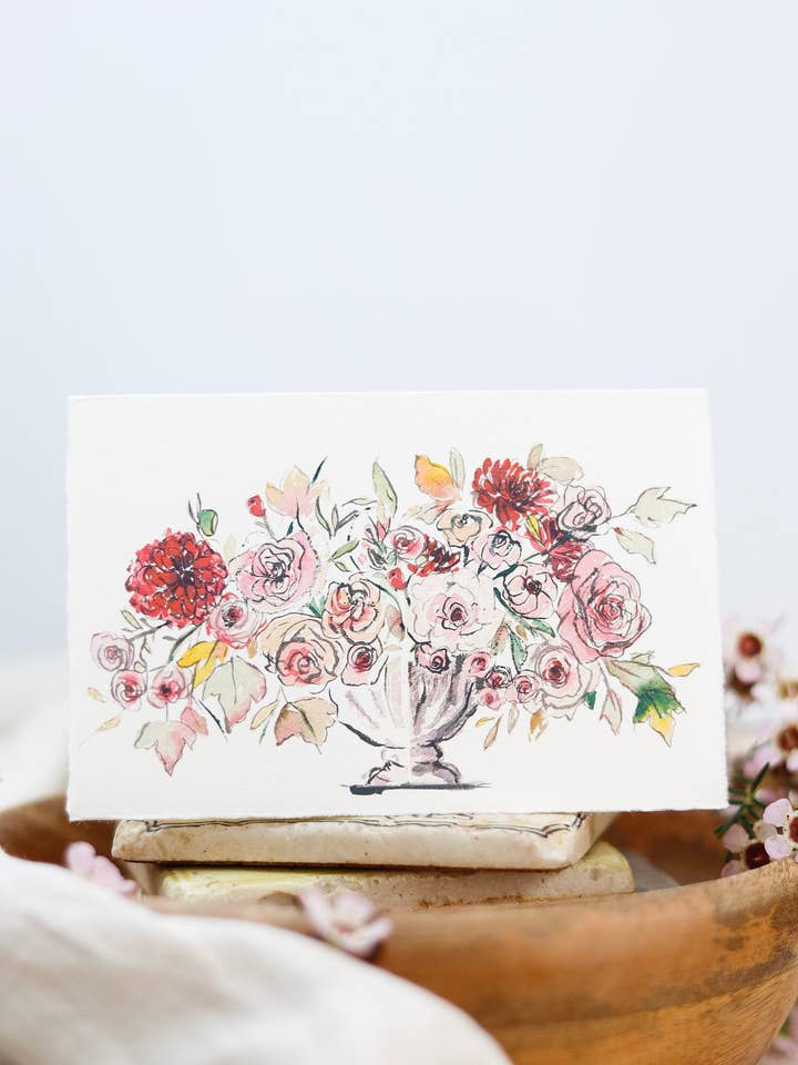 Ricchi fiori di lampone - Biglietto quotidiano per la vendita all'ingrosso da parte di Sophie Amelia Creates