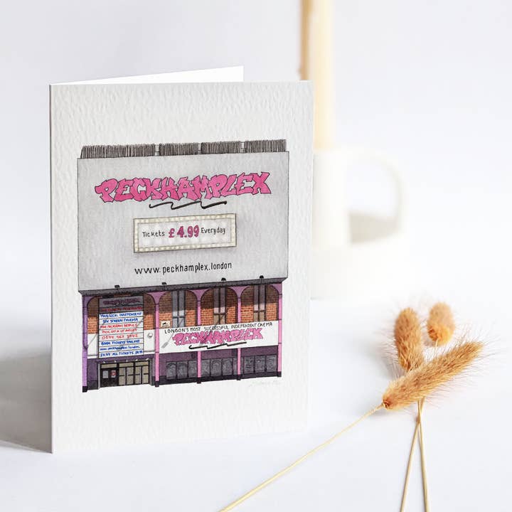 Peckham - Peckhamplex - Wenskaart met envelop voor wholesale door Ana Gallego Illustrations