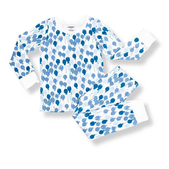 Pijama para niños - Globos azules para venta al por mayor de Norani Baby