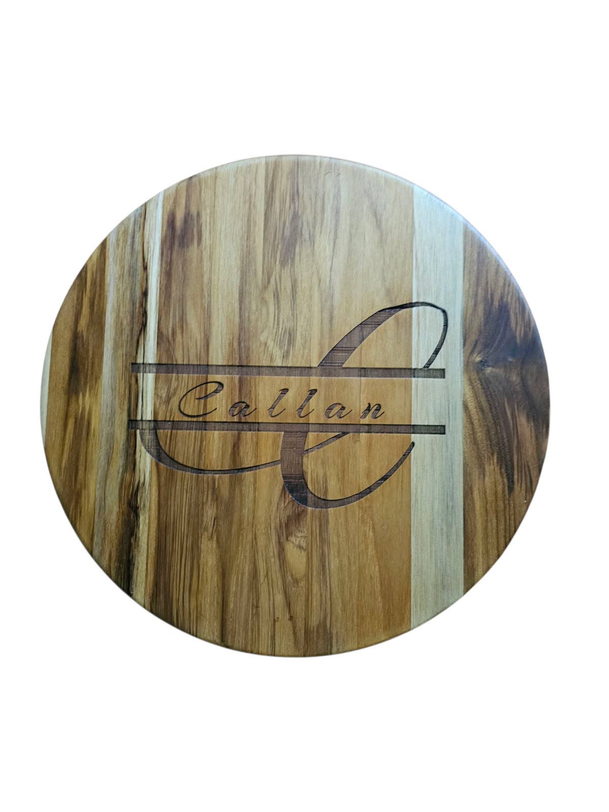 Eclectic Judaica - Wholesale Cutting Board - Challah Board Shabbat Shalom Teak 7