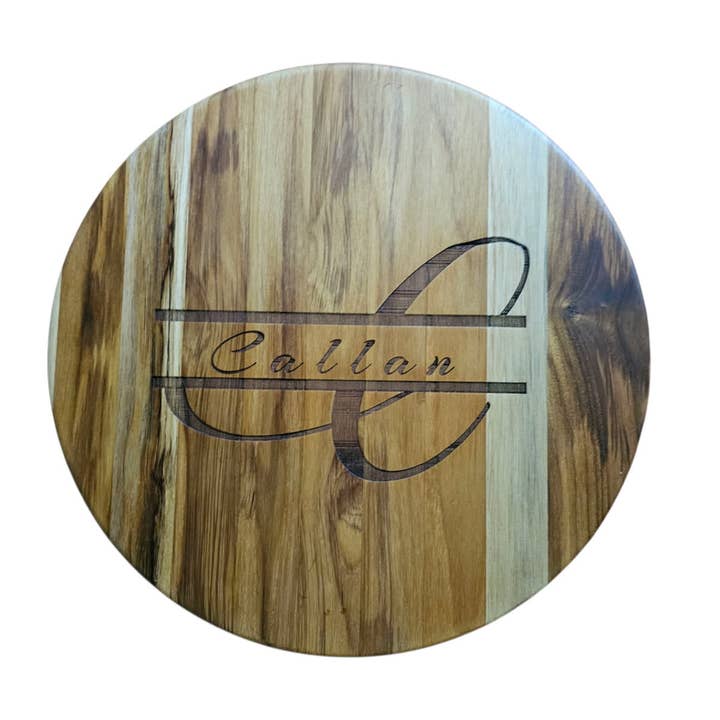 Eclectic Judaica - Wholesale Cutting Board - Challah Board Shabbat Shalom Teak 7