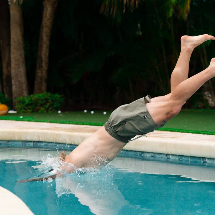 New Frontier - Wholesale Athletic Shorts - Men's - Men’s All Day 5" Short (Mineral)2