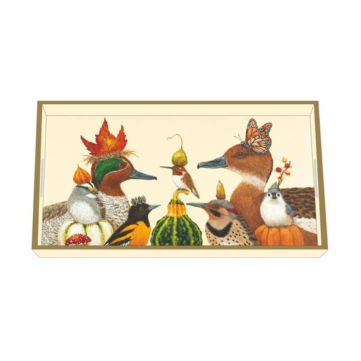 WOODEN VANITY TRAY- WE GATHER TOGETHER for wholesale by Paperproducts Design • Ambiente