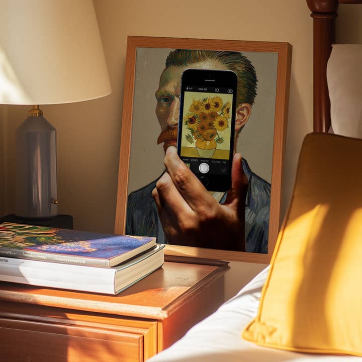 Dikhotomy - Wholesale Art Print - Impression of Sunflowers Selfie art2