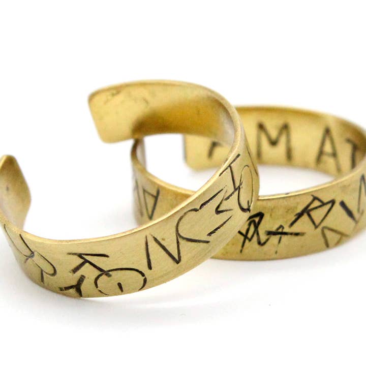 Adjustable ring - Bla Bla Bla for wholesale by NOKIKE