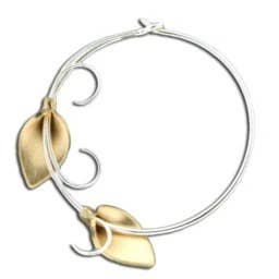 Mark Steel Jewelry - Wholesale Hoop Earrings - Double Calla Lily Hoop Earring