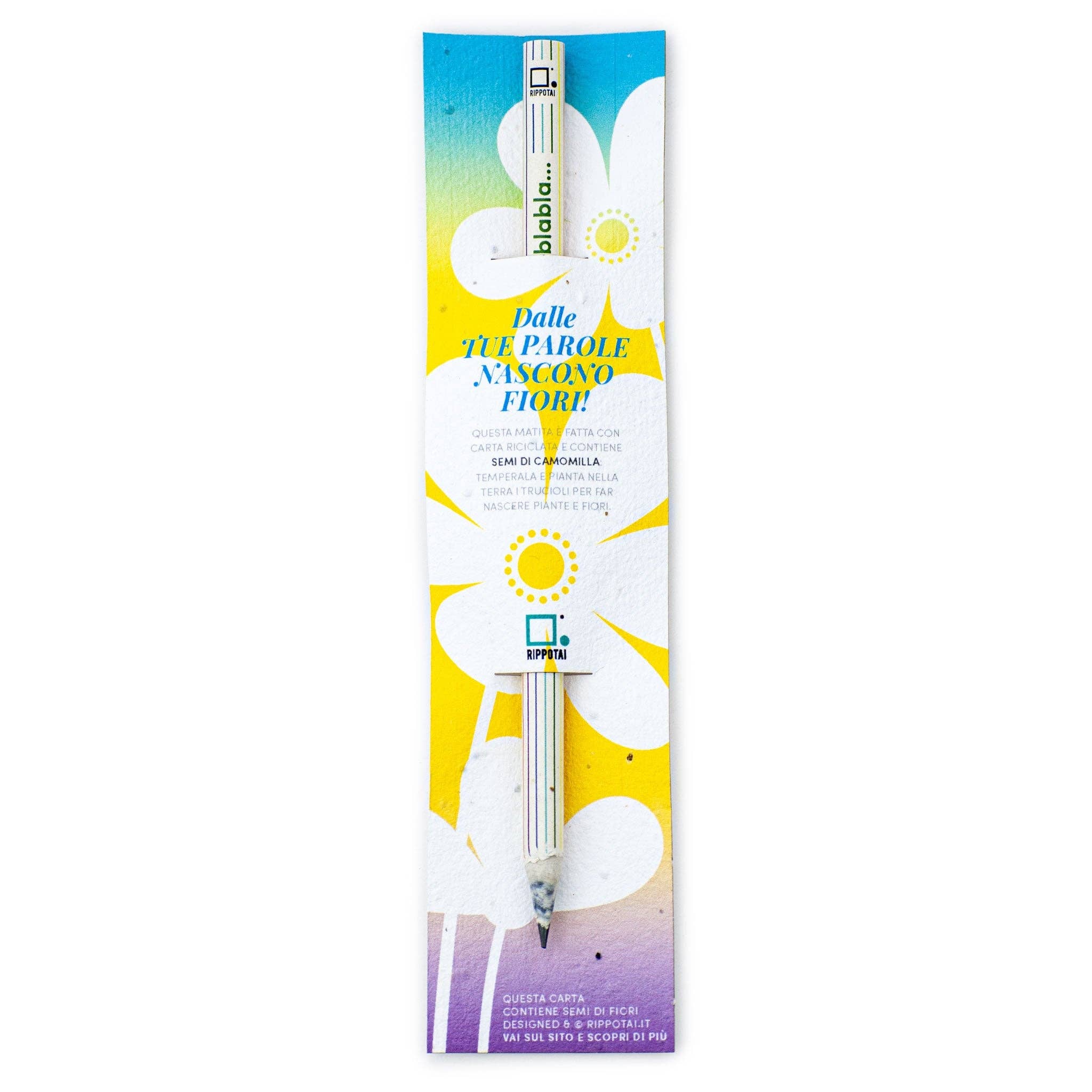 Rippotai – wholesale Pencil – Kit of 4 Pencils with Chamomile Seeds - Long live spring4