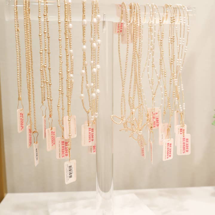 Single Bar Display for wholesale by Beaded Blondes