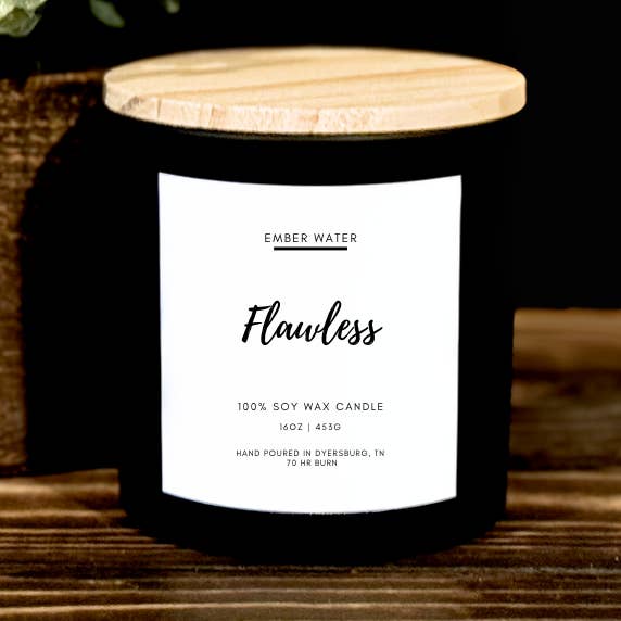 Ember Water – Engroshandel Glaslys – Fejlfri 16 oz 100% sojalys0