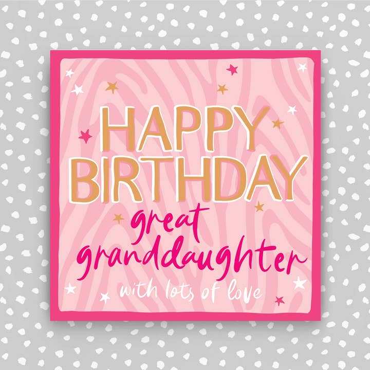 Feliz cumpleaños bisnieta (HH95) para venta al por mayor de Molly Mae Ltd