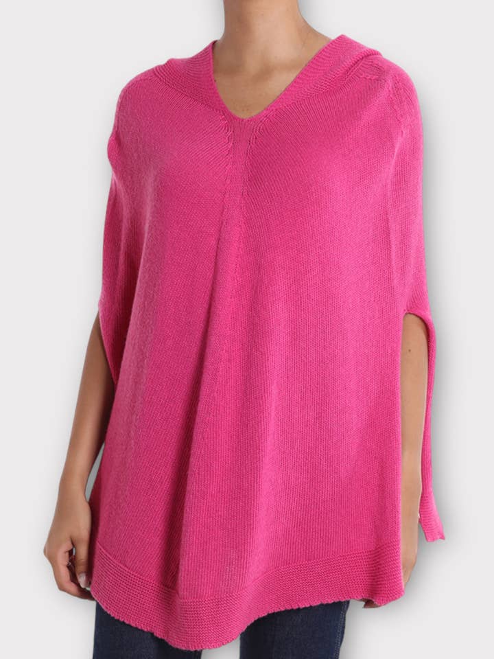 Poncho Elly van kasjmiermix met capuchon voor wholesale door JOANA DANCIU