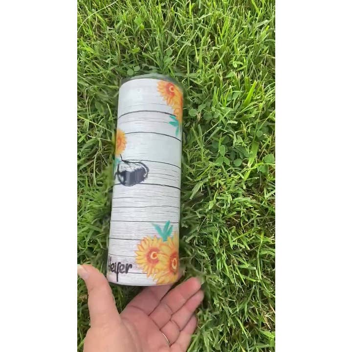 Handmadeohio - Wholesale Insulated Mug/Tumbler - Not Today Heifer Tumbler, Cow Head, Shiplap, 20oz Skinny