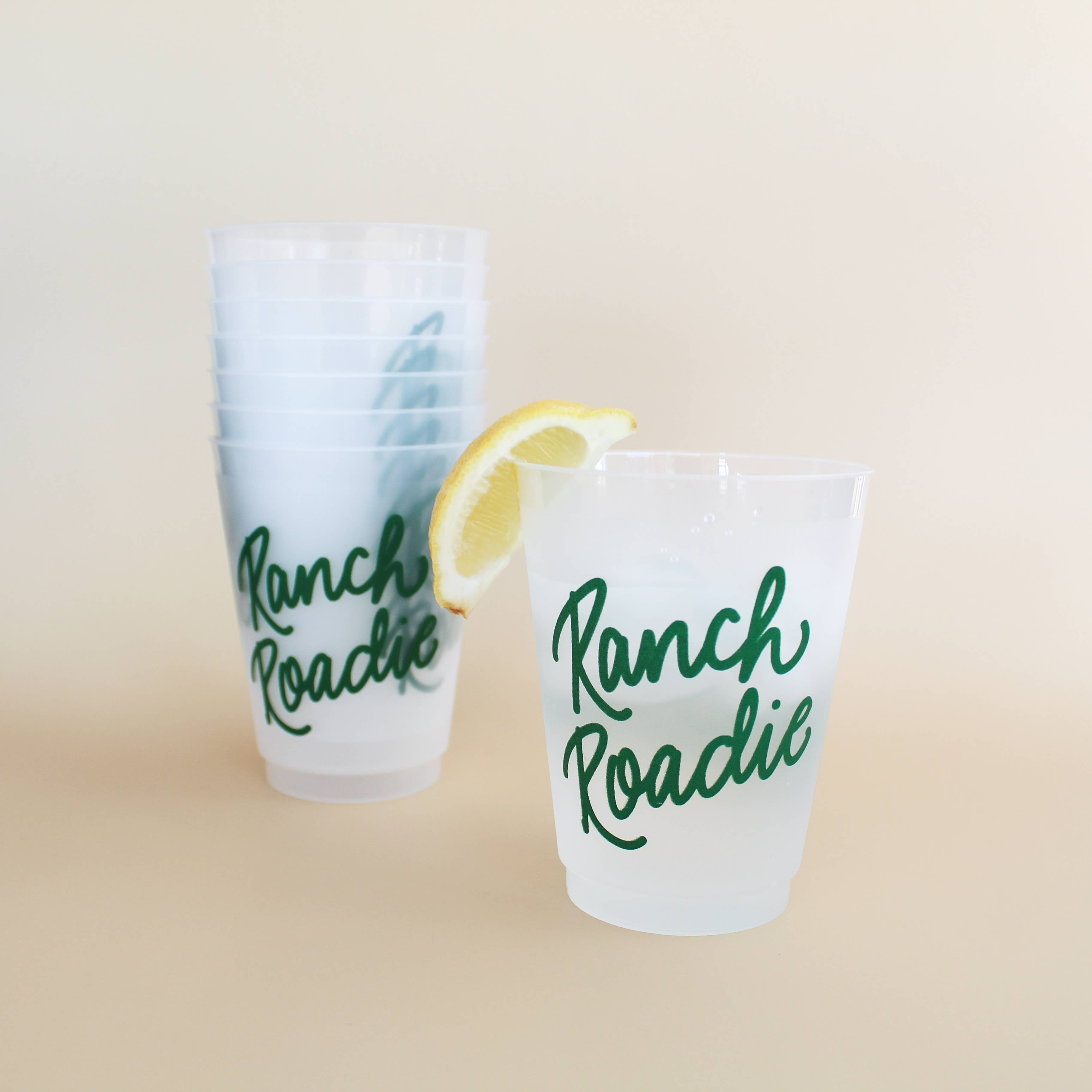 Birdie Mae Designs - Wholesale Disposable Cup - Ranch Roadie | Frosted Acrylic 16oz Set of 81