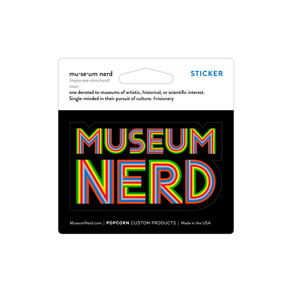 Popcorn Custom Products - Wholesale Sticker - Museum Nerd Classic Sticker2