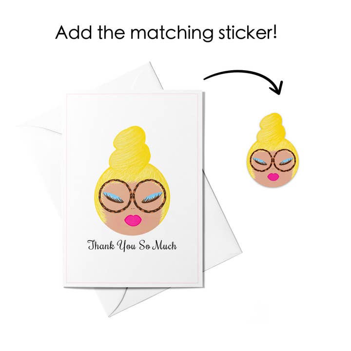 Sparkle Blu - Wholesale Thank You Card - Thank You So Much Appreciation Greeting Card1