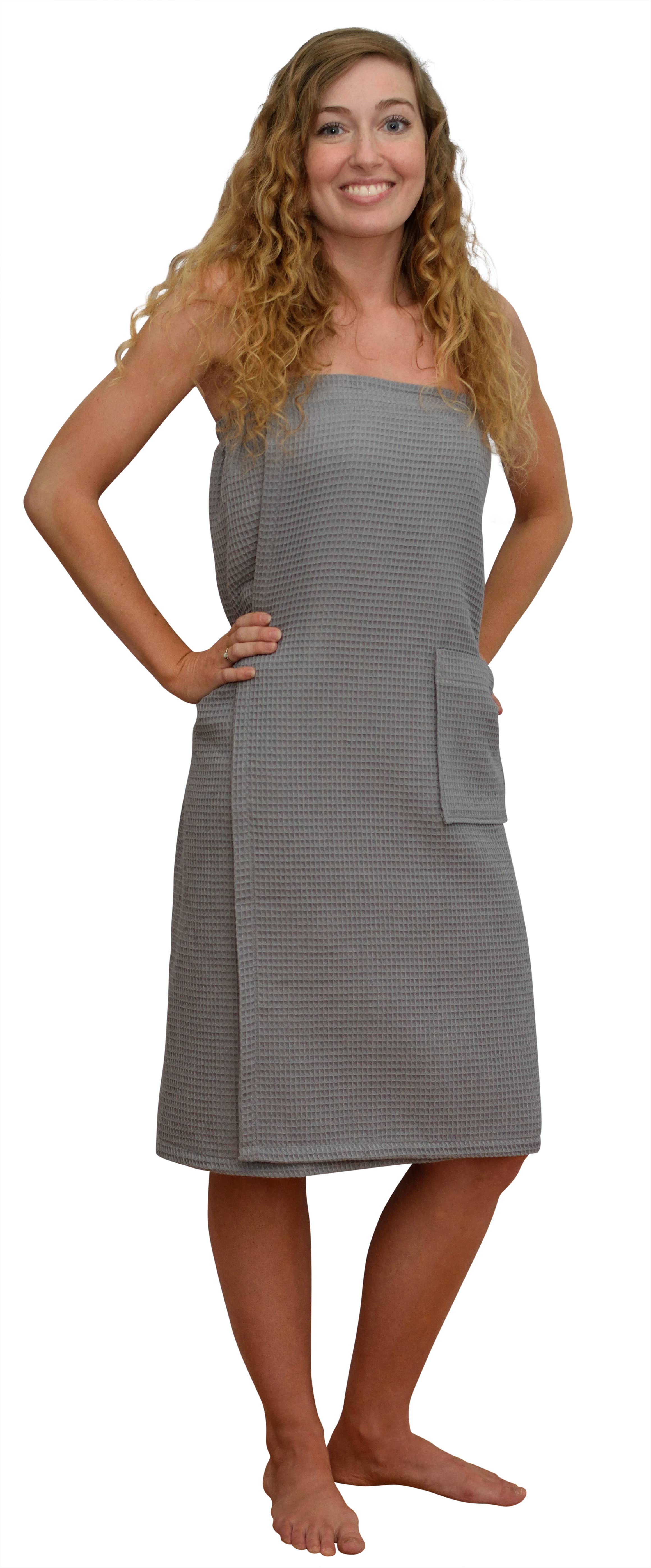 Alan Pendergrass Robes - Vente Peignoir – femme - Enveloppe en coton/gaufre, longueur 60/40 32 po2