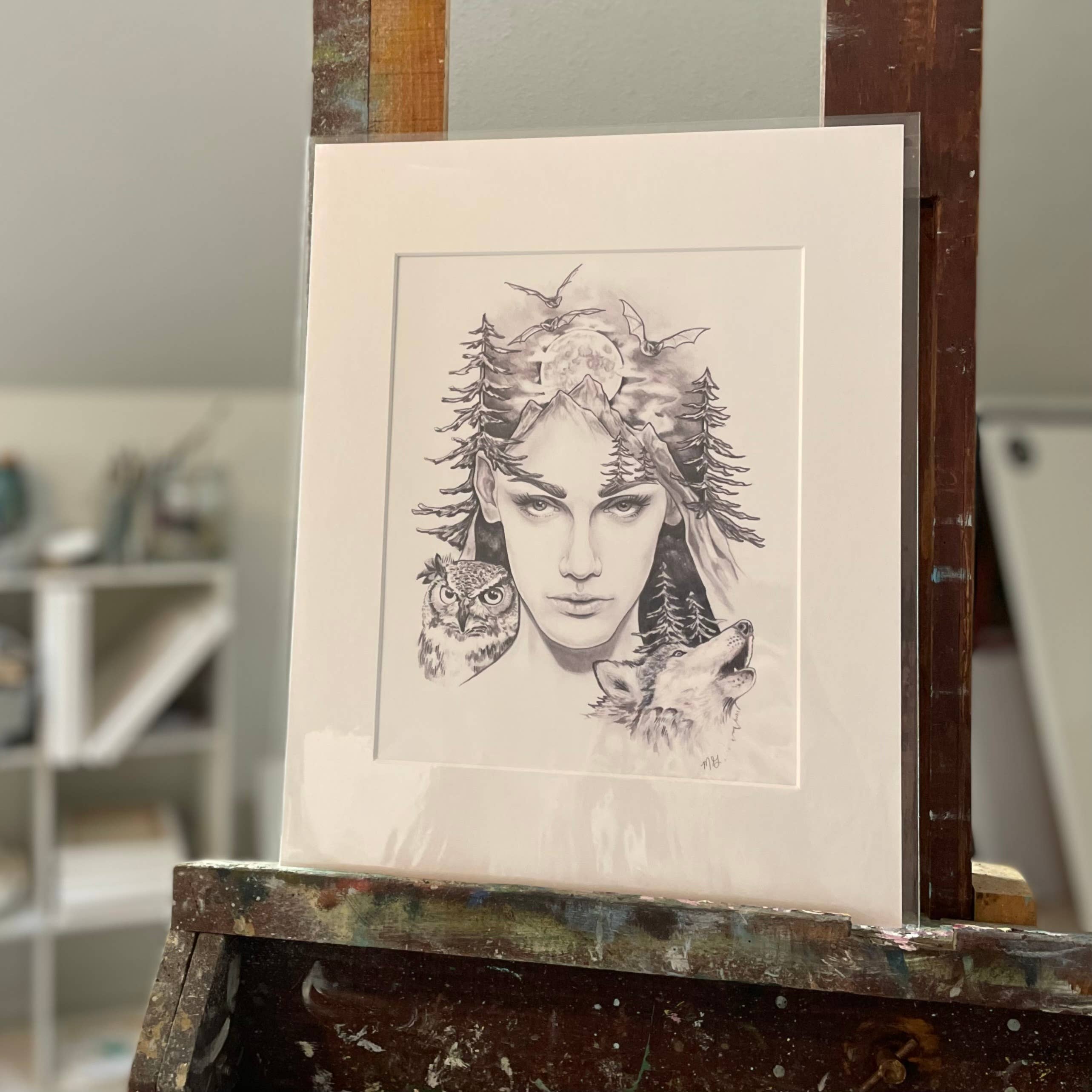 Megan Gray Art - Wholesale Art Print - Night Creatures Art Print  1