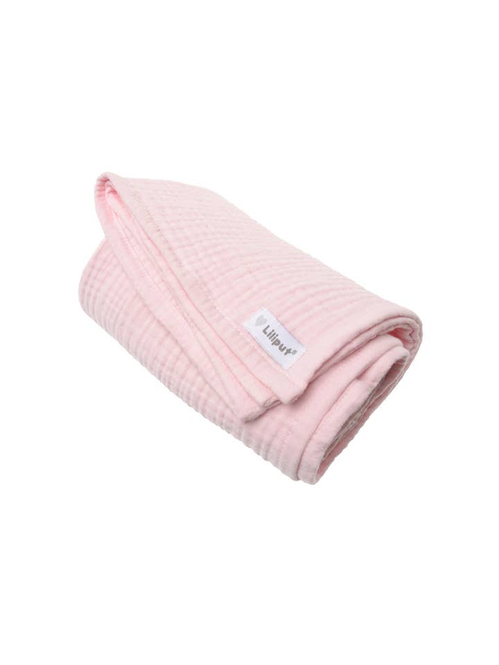 Coperta grande in mussola rosa 120x85 cm per la vendita all'ingrosso da parte di Liliput