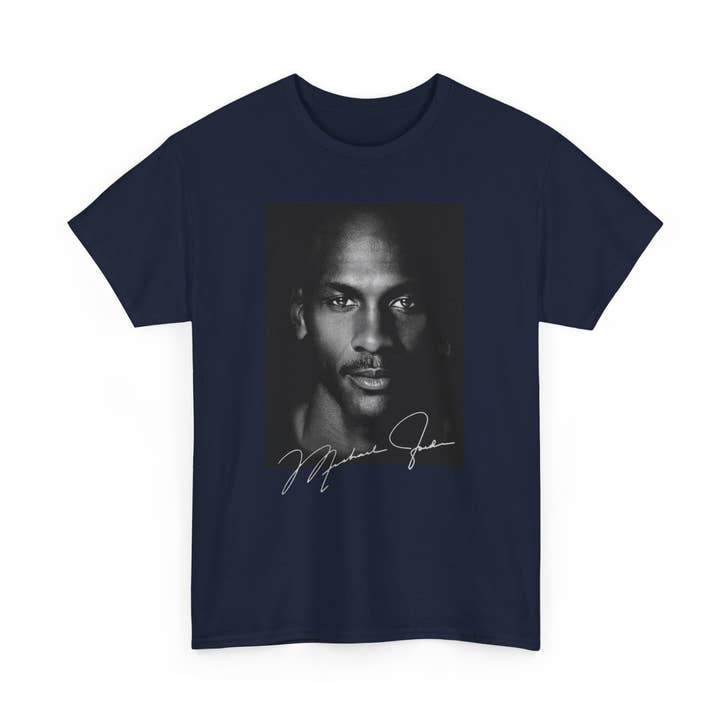 TheKingShirt - Wholesale Screen Printed T-Shirt - Unisex - Jordan Big Face Vintage Shirt - Signed Michael Jordan Tee0