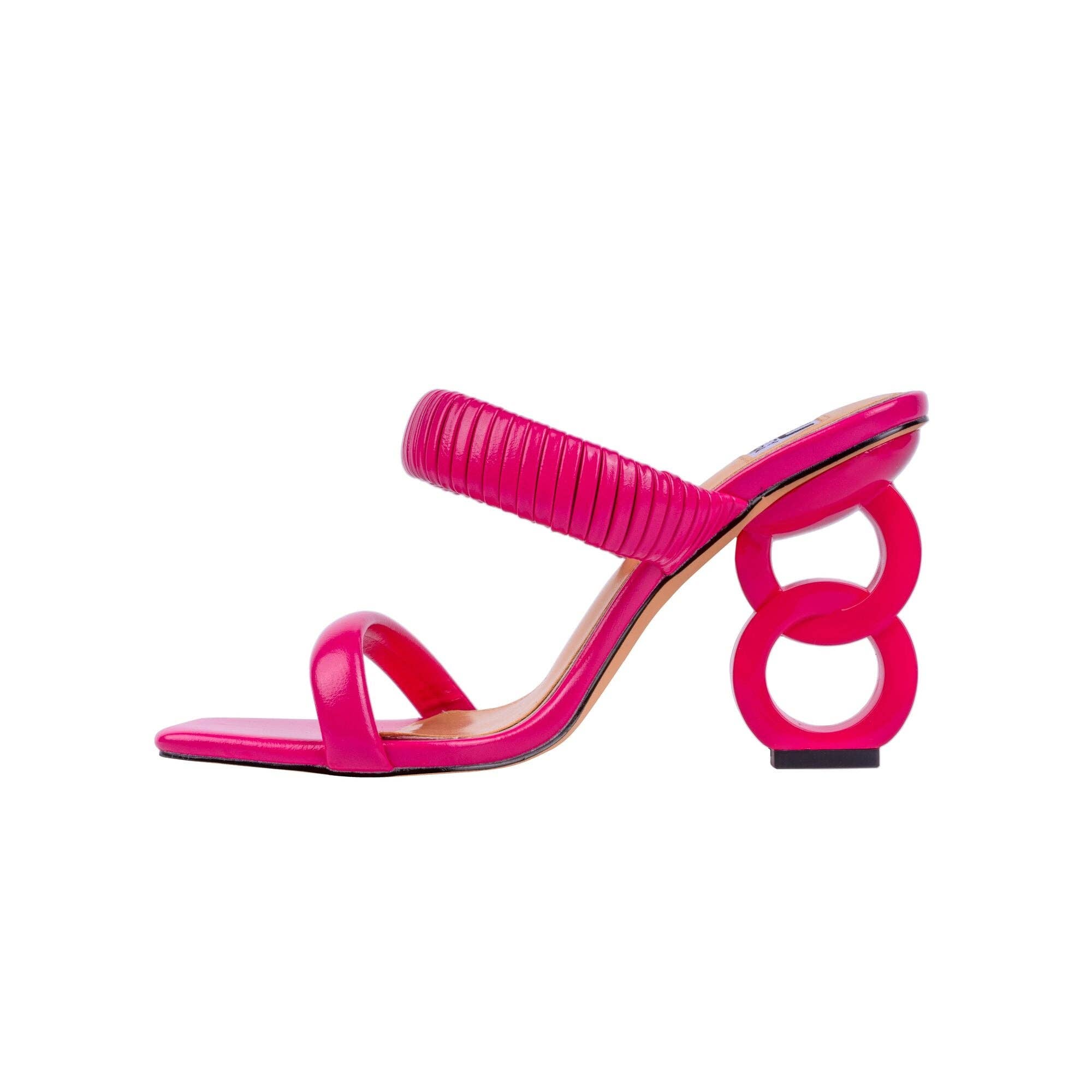 LADY COUTURE – Engroshandel Højhælede sko - Dame – Ninety Union RADDLE metalhæl plisseret tobåndsglide43