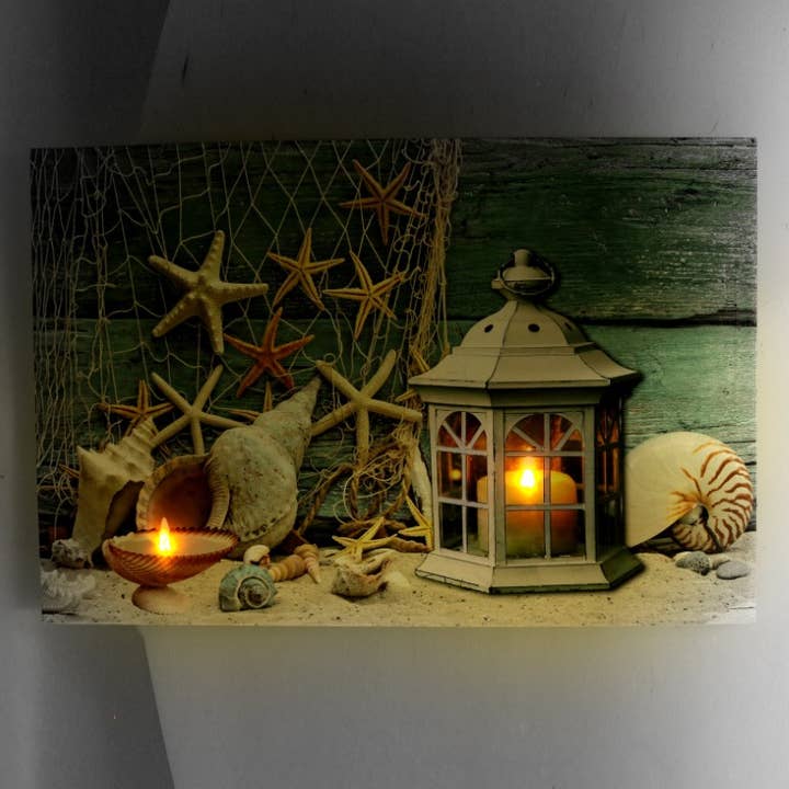 Quadro Mare Led Lanterna CM60x2,3x40 per la vendita all'ingrosso da parte di Vacchetti