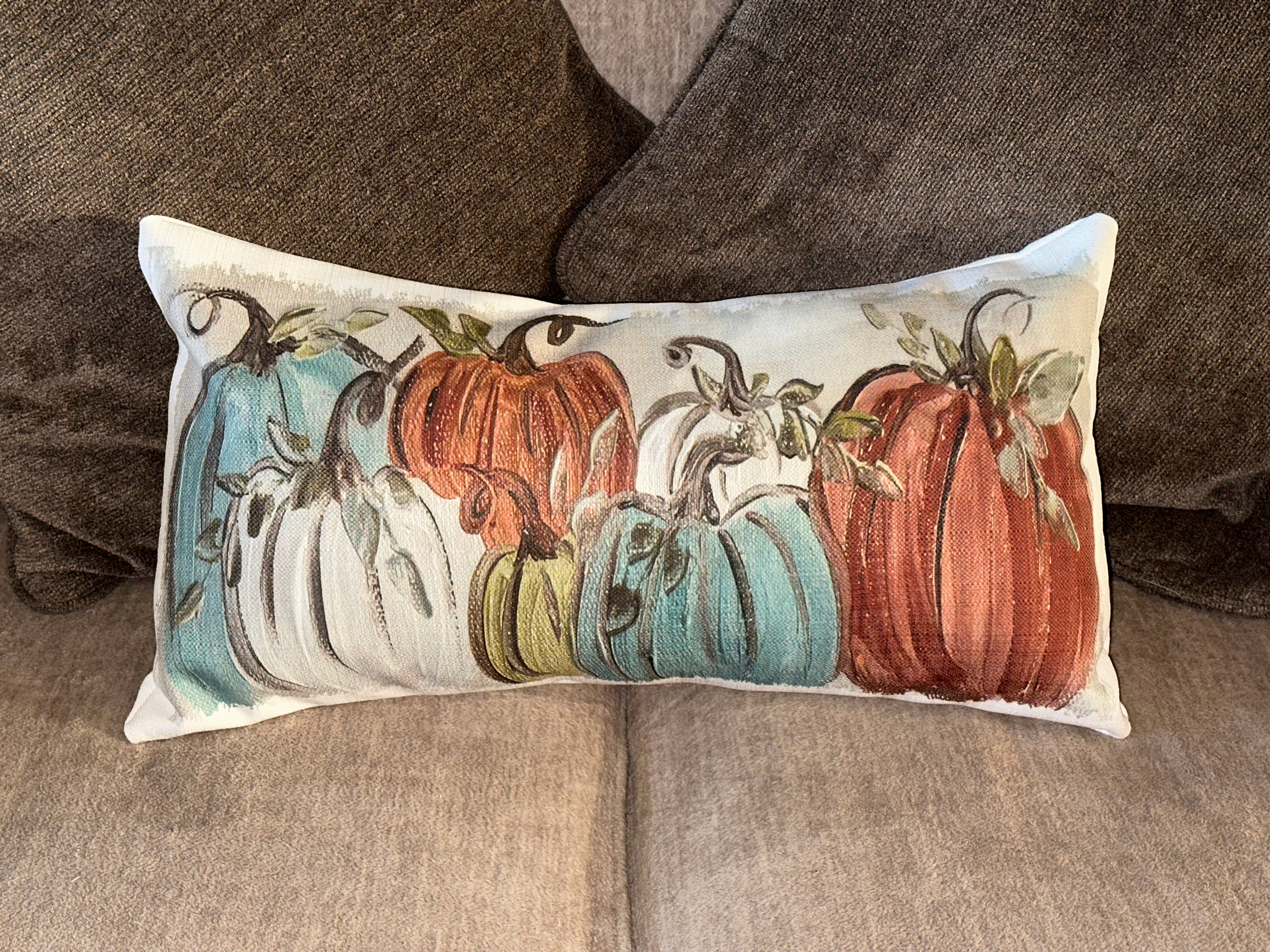 Southern Cotton Mill - Wholesale Lumbar Pillow - GA Fall Pumpkins Lumbar