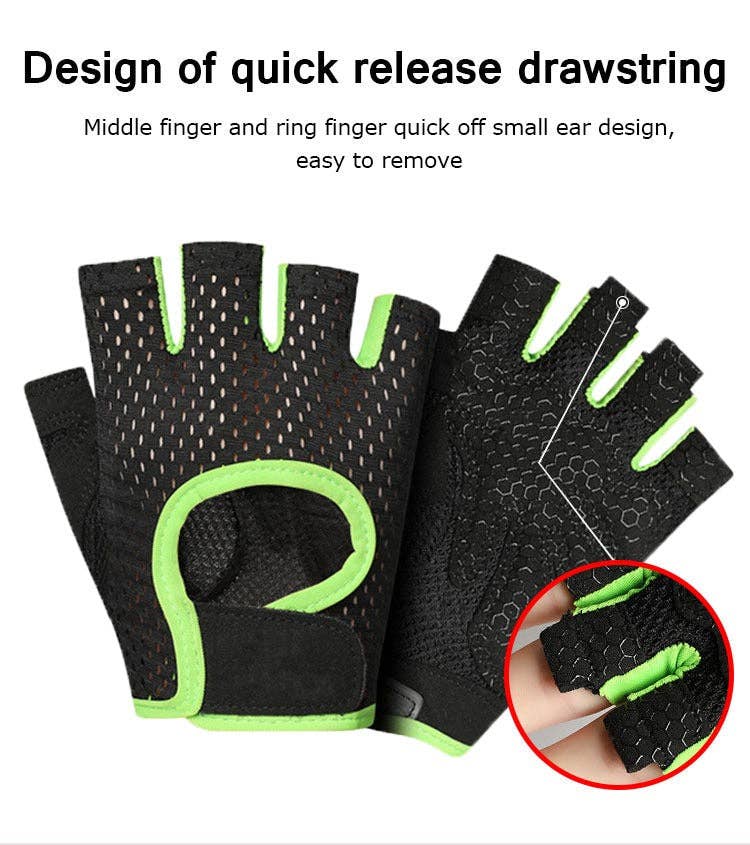 VIGOR - Wholesale Fitness Equipment - Breathable Workout Gloves Weight Lifting Fingerless Gym Exer10