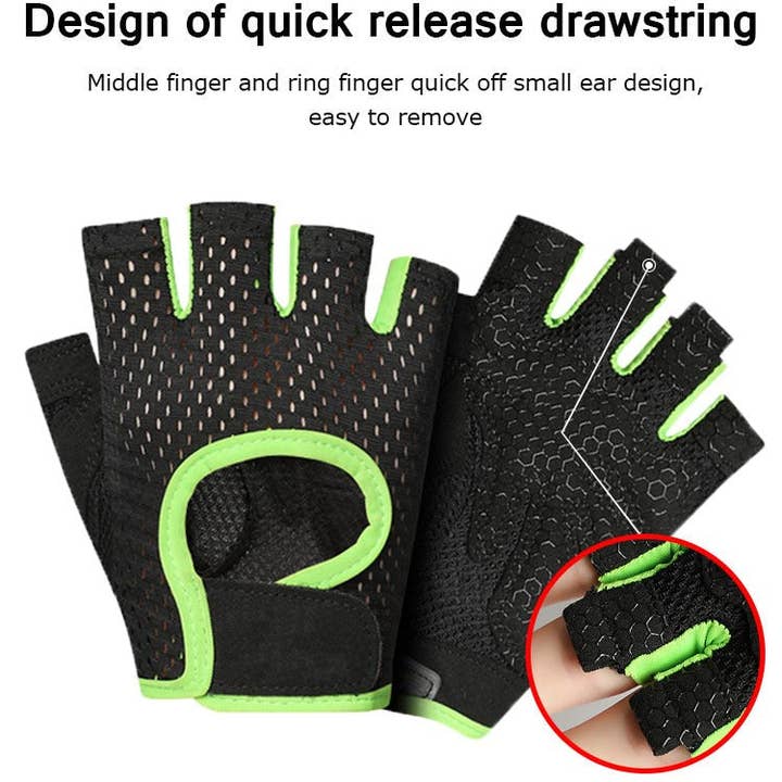 VIGOR - Wholesale Fitness Equipment - Breathable Workout Gloves Weight Lifting Fingerless Gym Exer10