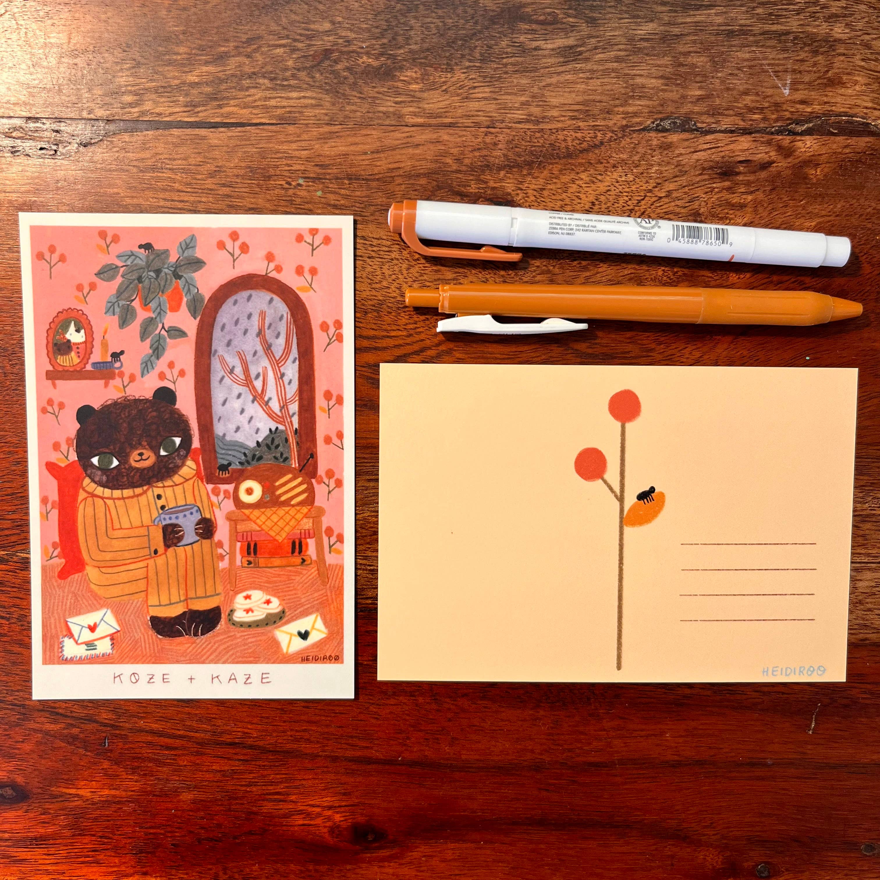 Heidiroo - Vente Cartes postales - Koze + Kaze - Carte postale1