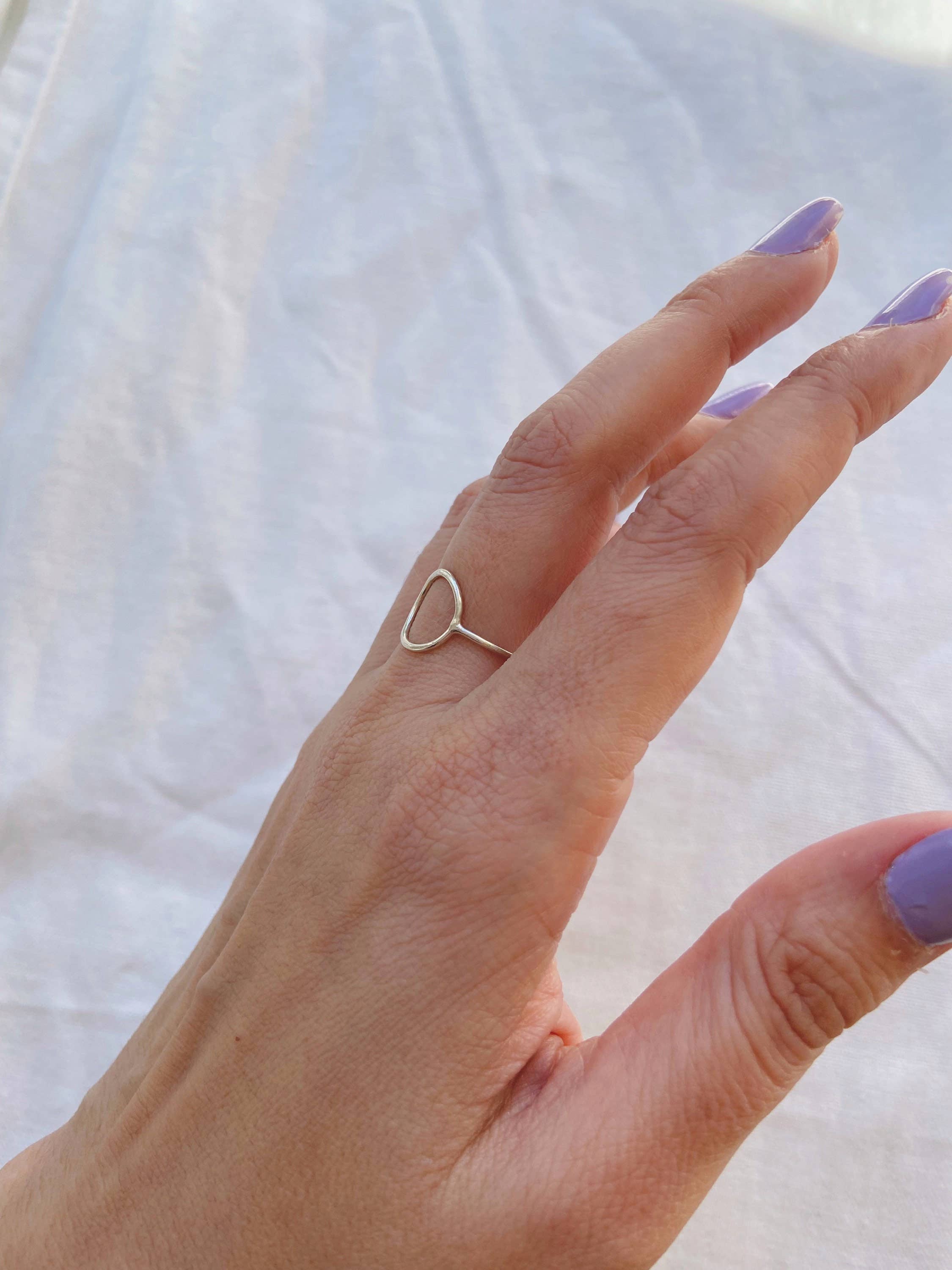 AVA Handmade Jewelry – Engroshandel Båndring – Åben cirkel Ring; Dainty Ring; Minimalistisk Ring; Guld Fyld Ring; Sterling Silver Ring; Karma Ring; Gave til hende; Tynd Ring; Infinity Ring8