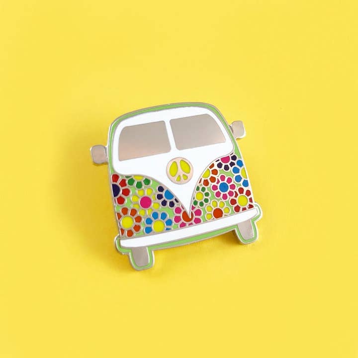 Hippie Van Enamel Pin for wholesale by Unexpected Flair