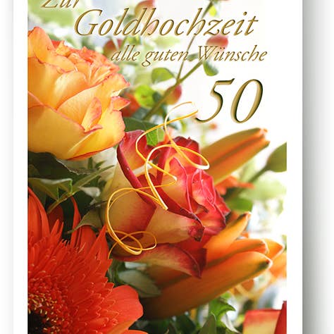 Goldene Hochzeit / Grußkarte / 749031 für den Großhandel von Yabué