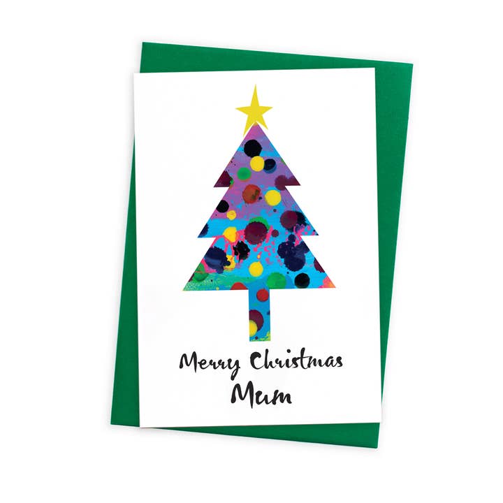 Unique Mum Christmas Card with Coloured Envelope for wholesale by size3art
