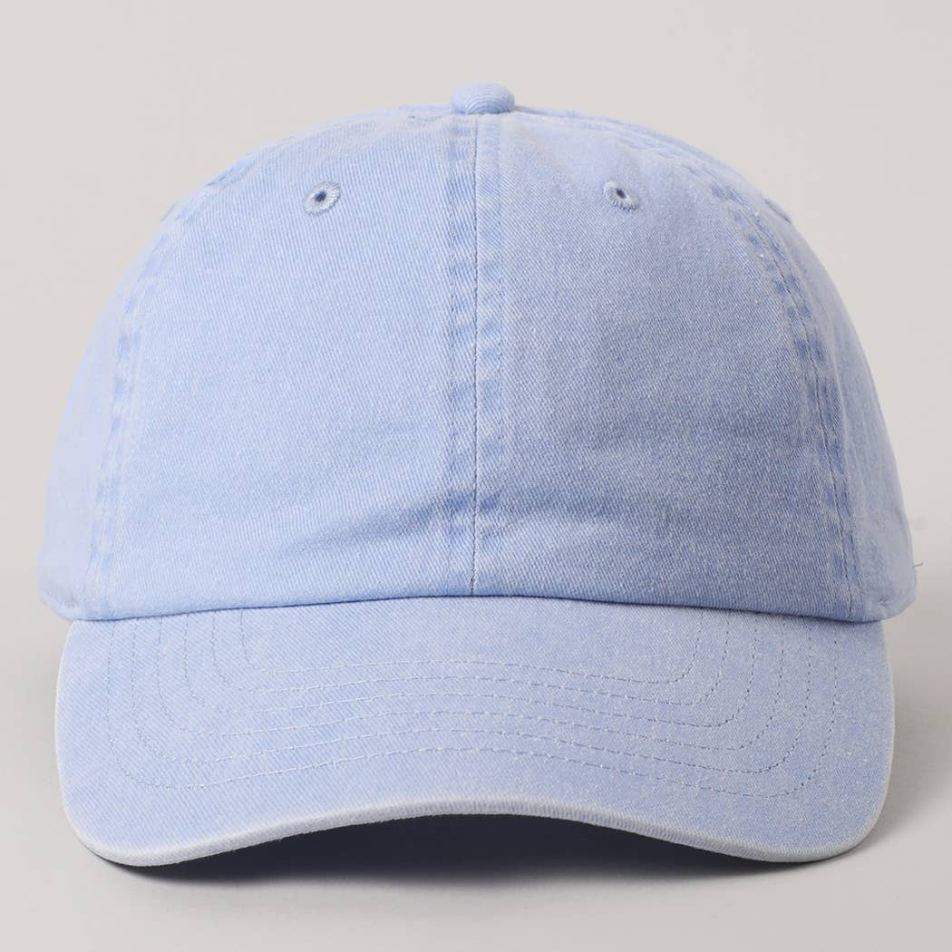 Fashion City - Wholesale Baseball Cap - Women's - Pastel Tone Pigment Dyed Cotton Baseball Dad Cap6