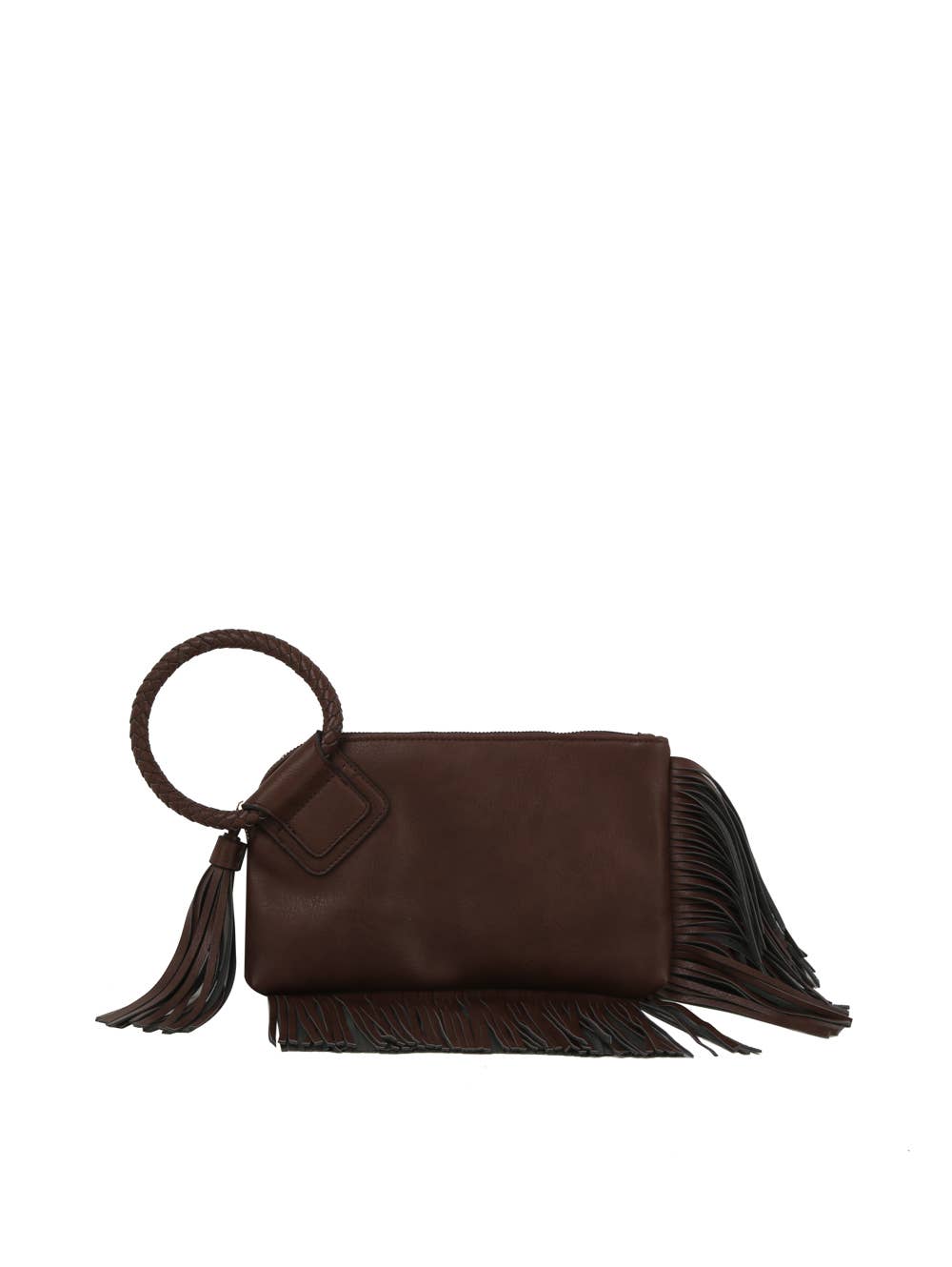 HR CORP - Wholesale Clutch Bag - Women's - Calin collection Fringe detailed Braided Ring Handle Clutch20