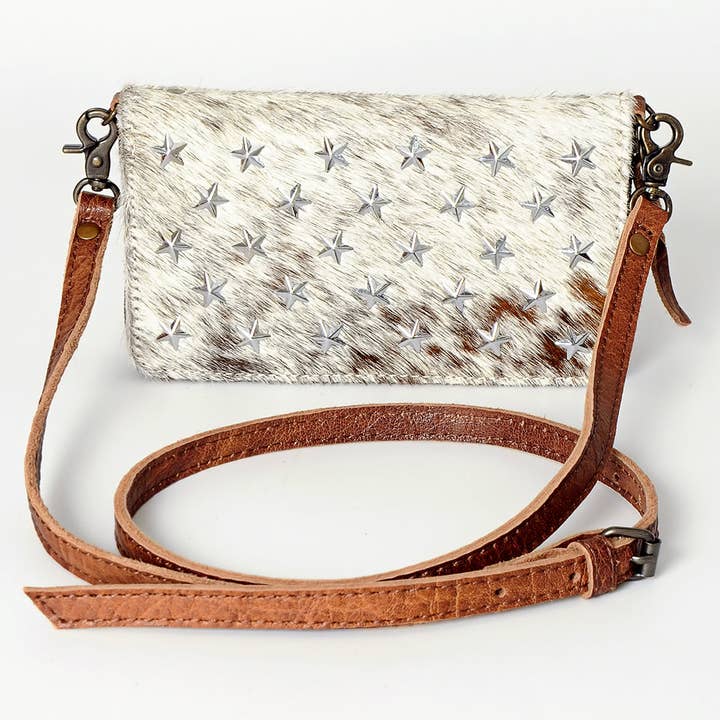 LS Western - Wholesale Crossbody Bag - Women's - ADBG871 Crossbody Hair-On Genuine Western Leather Women Bag