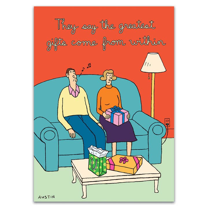 Cadeaux de l'intérieur pour la vente par SNAFU Designs - Greeting Cards
