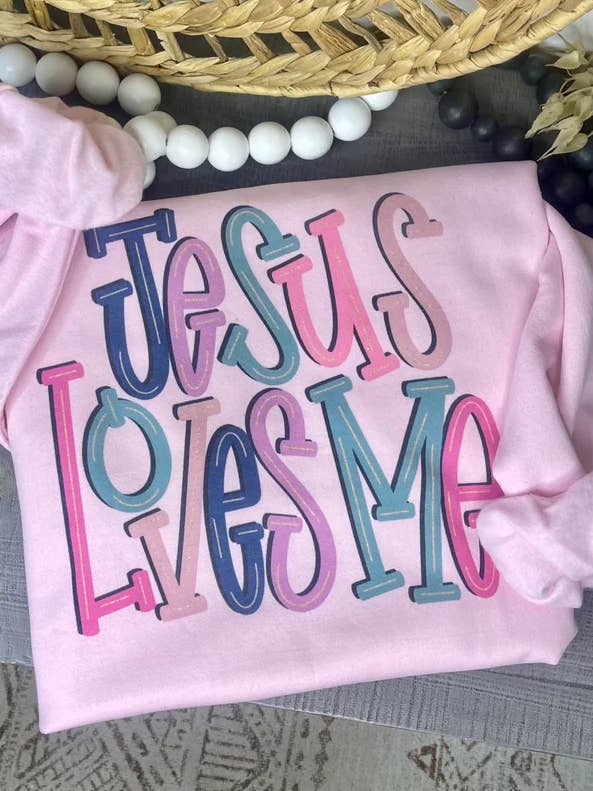 Jesus Loves Me (Gildan Sweatshirt) for wholesale by 1/2 Penny Wholesale