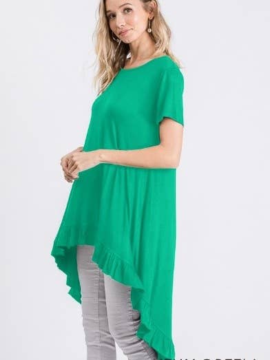 Hög låg topp med volang detalj för wholesale av Ritz Collections