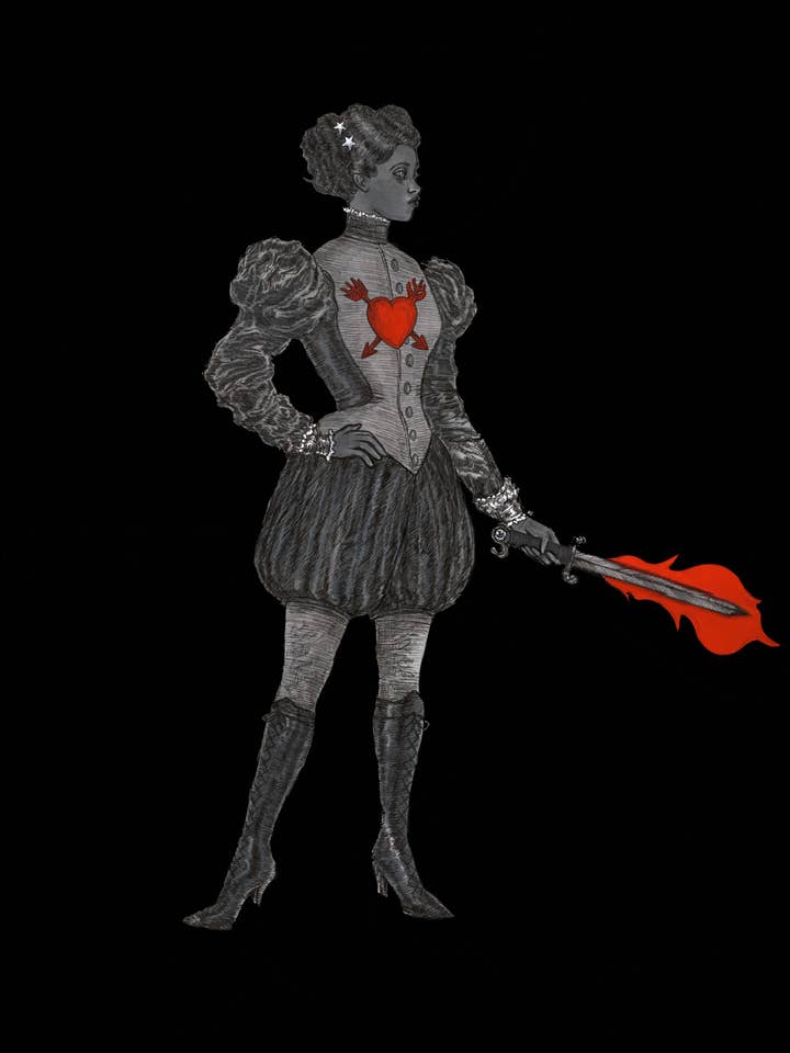 Elle est le moment, impression d'art, gothique, victorien pour la vente par Mary Syring