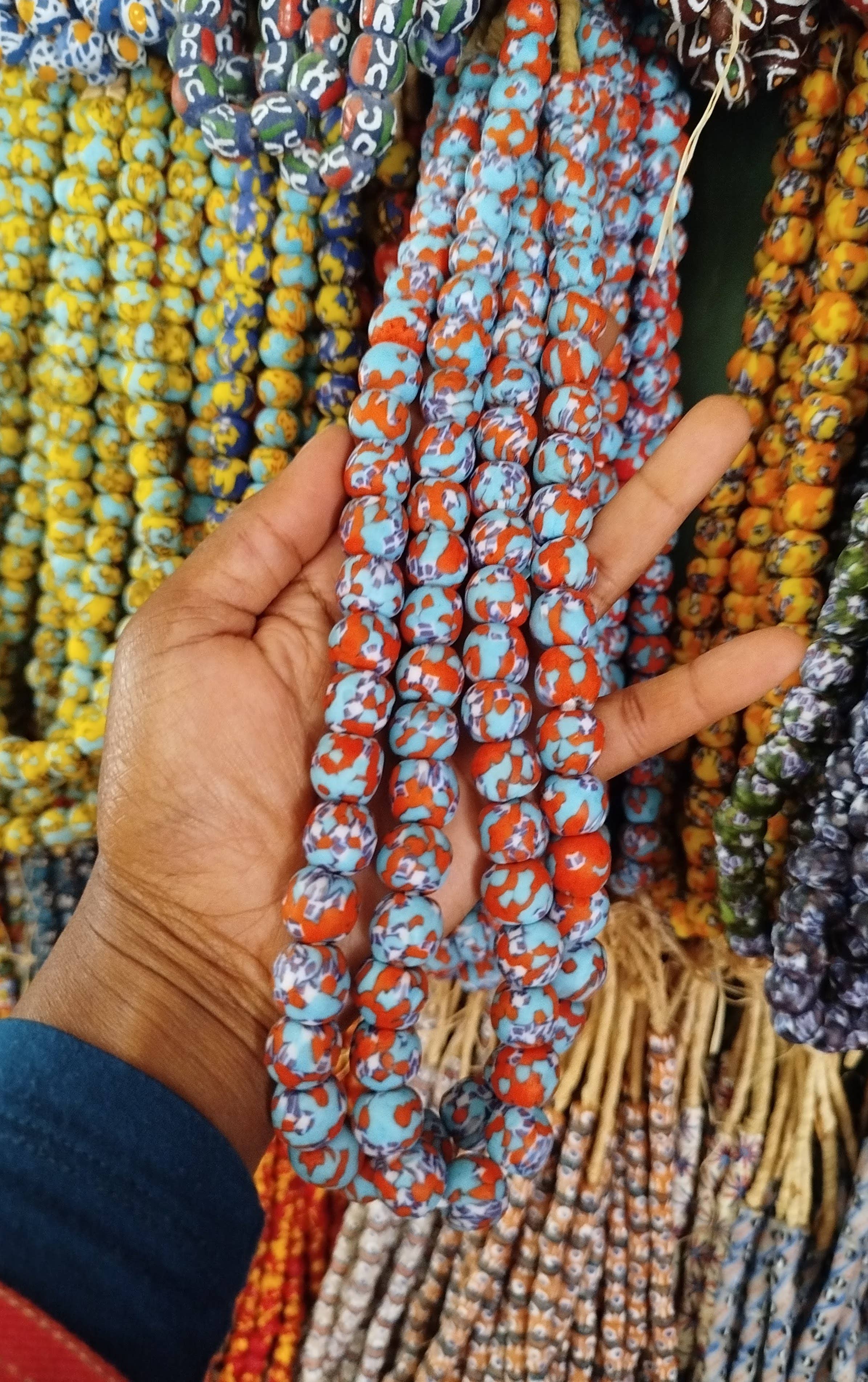African Craft Collection - Wholesale Beads - Glass beads For Jewelry Making - Krobo Round Beads7