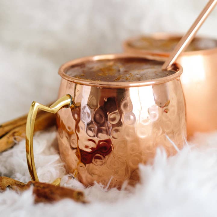 Copper Mug Company - Wholesale Cocktail/Liquor Glass - Original Hammered: 16oz Solid Copper Moscow Mule Mug