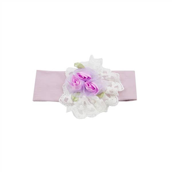 Bandeau Haute Baby Lilac Mist pour petite fille pour la vente par Haute Baby