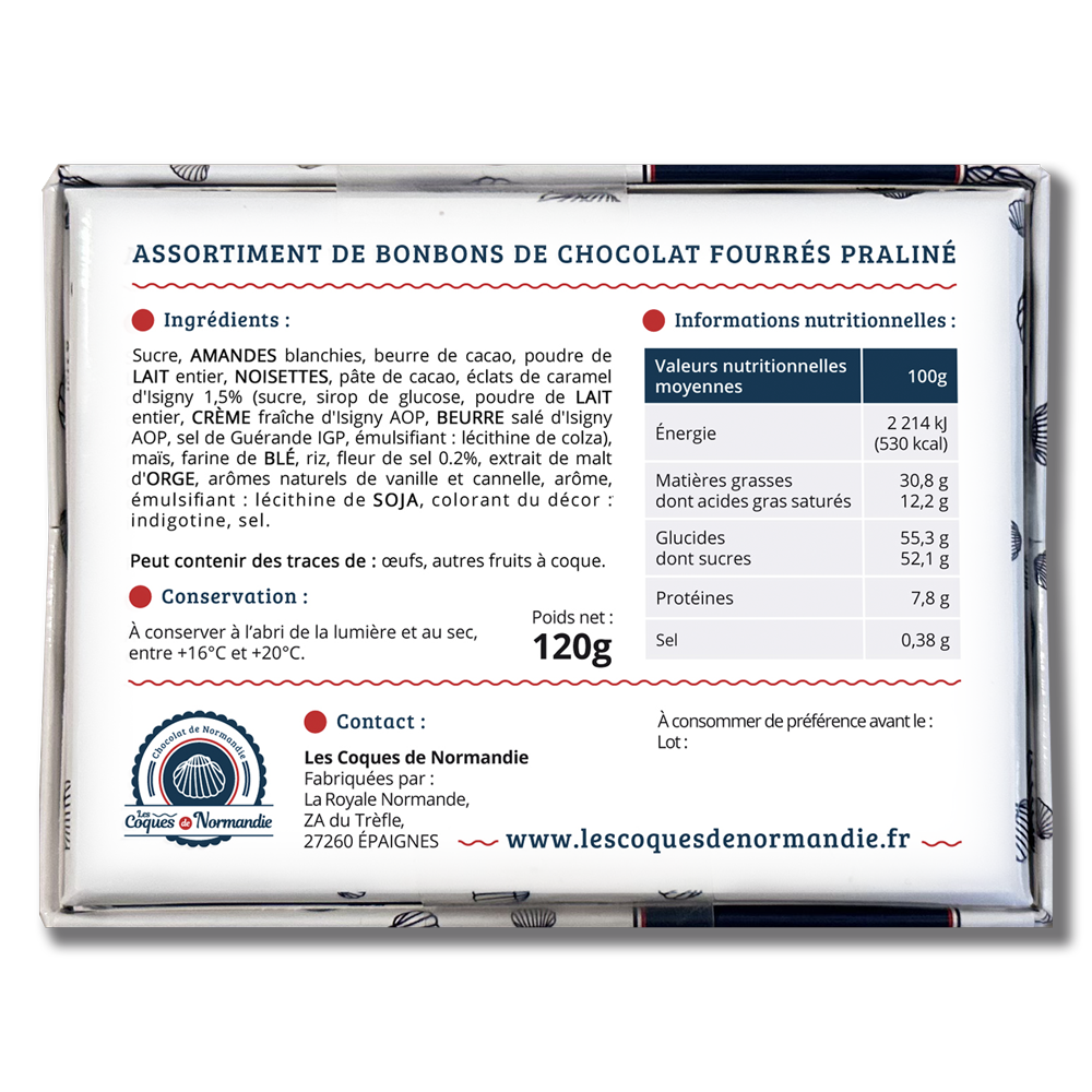 Les Coques de Cabourg - Wholesale Chocolate Covered Sweets - The Coques of Normandy - Cabourg2