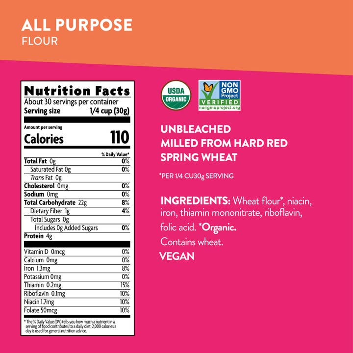 Nature's Path – Großhandel Mehl – Allzweckmehl, 32 oz Beutel (Karton mit 4 Stück)4