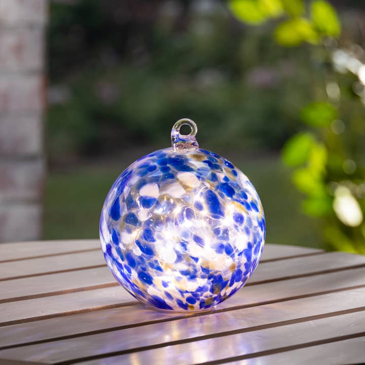 The Gerson Companies - Wholesale Decorative Tabletop Object - Discount 6"H B/O Lighted Handblown Glas1