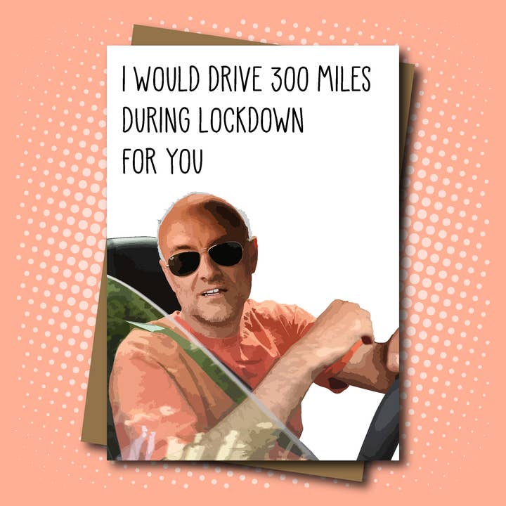 Von Dominic Cummins inspirierte Valentinstagskarte für den Großhandel von Maya Rose Creations