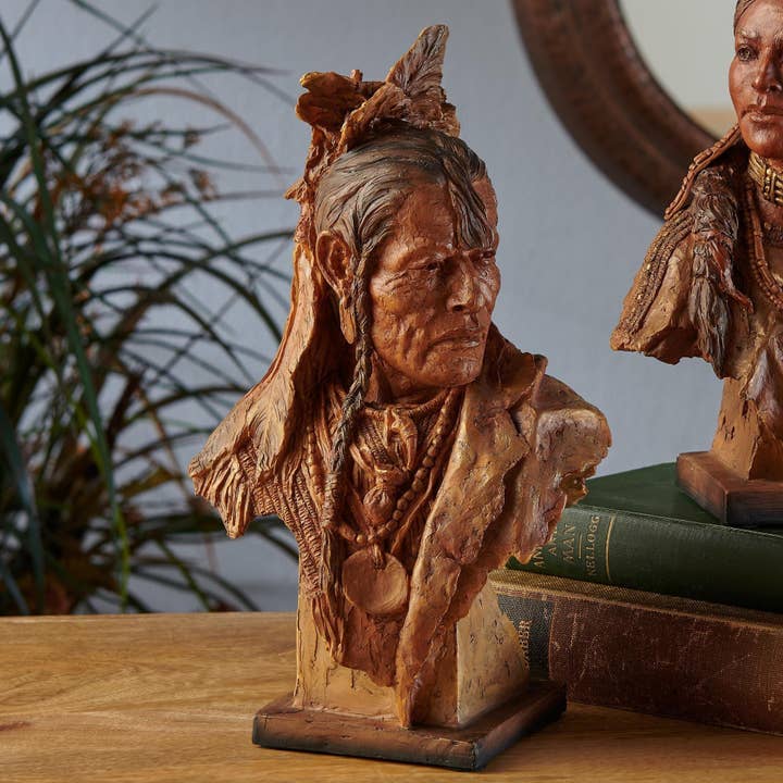 A Leader of Men - Native American Sculpture for wholesale by Art Brand Studios