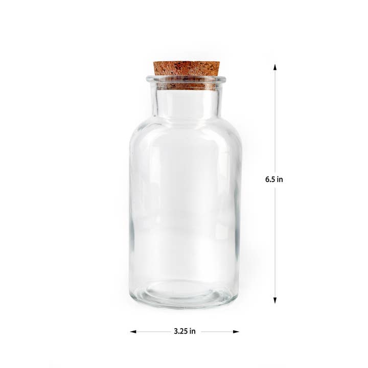 Jamali Garden - Wholesale Vase - 6 ½in Glass Bottle With Cork4