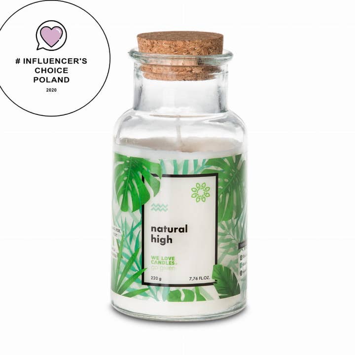 VEGAN Scented Candle Natural High 220g for wholesale by We Love Beds